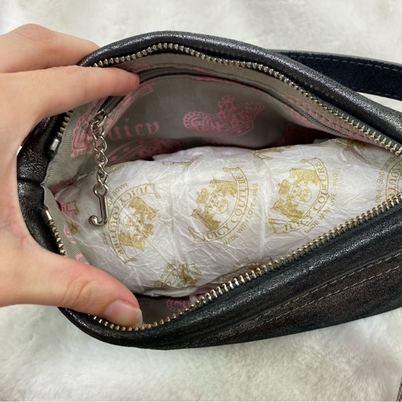 Juicy Couture Vintage Gray Metallic Shoulder purse - Picture 10 of 16